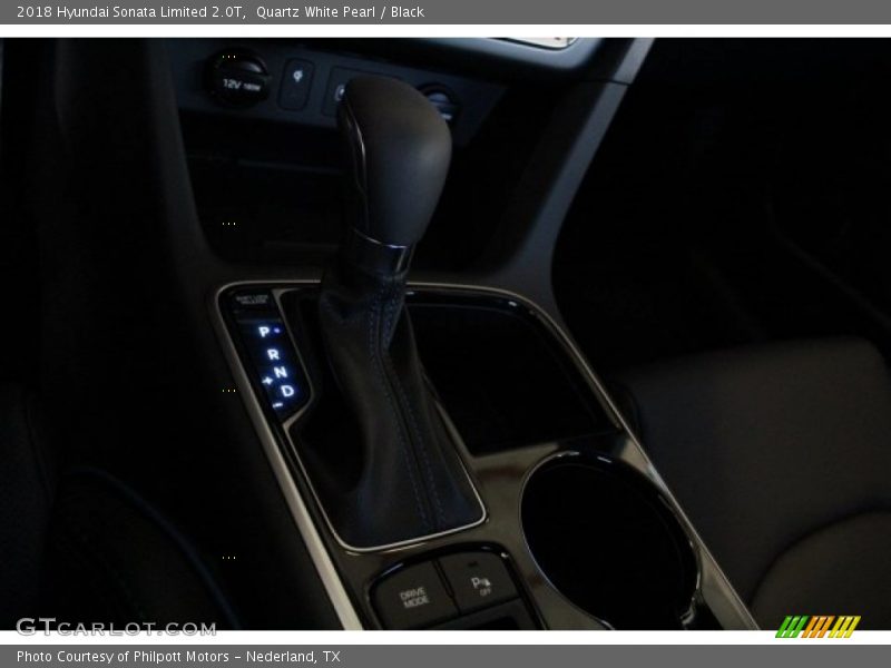Quartz White Pearl / Black 2018 Hyundai Sonata Limited 2.0T