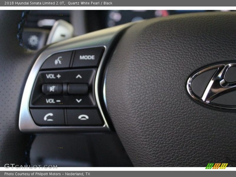 Quartz White Pearl / Black 2018 Hyundai Sonata Limited 2.0T