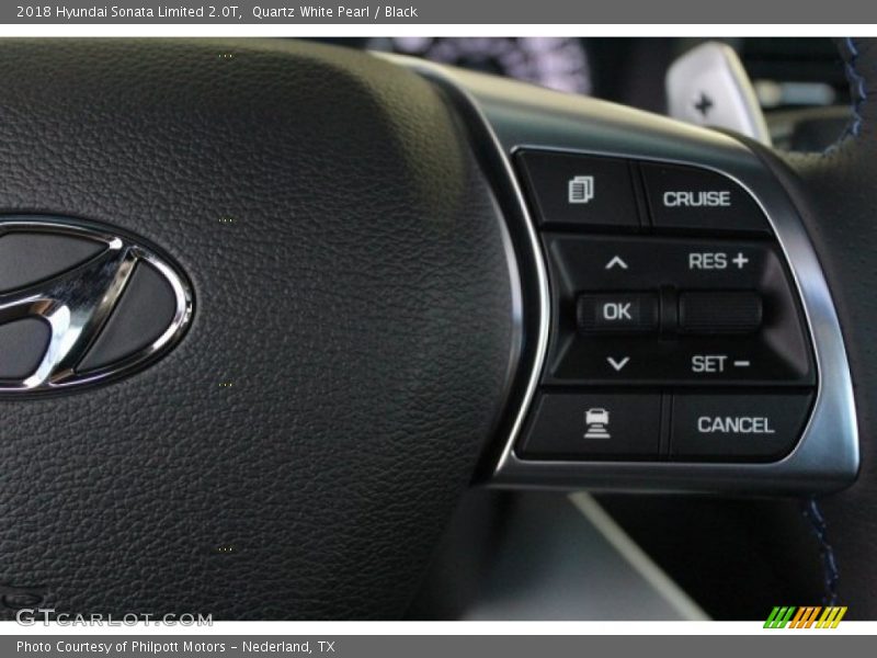 Quartz White Pearl / Black 2018 Hyundai Sonata Limited 2.0T