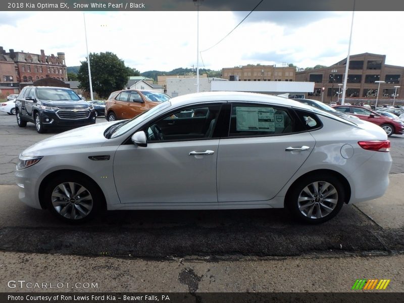 Snow White Pearl / Black 2018 Kia Optima EX