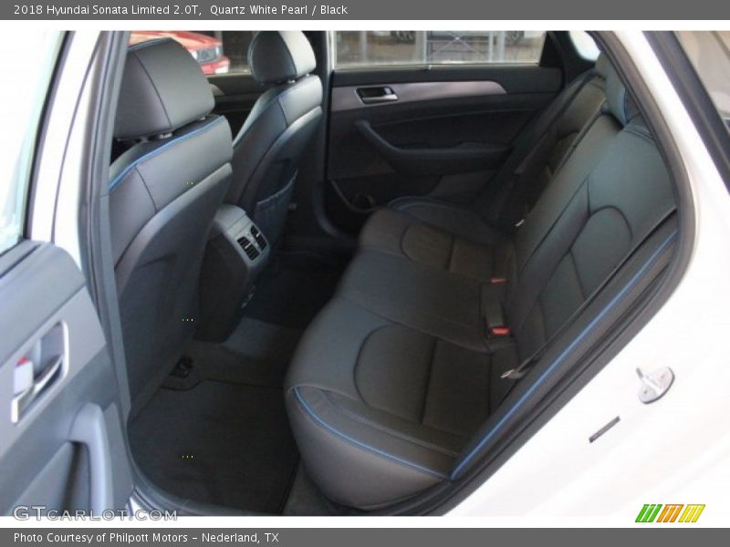 Quartz White Pearl / Black 2018 Hyundai Sonata Limited 2.0T