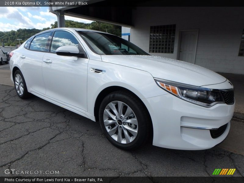 Snow White Pearl / Black 2018 Kia Optima EX