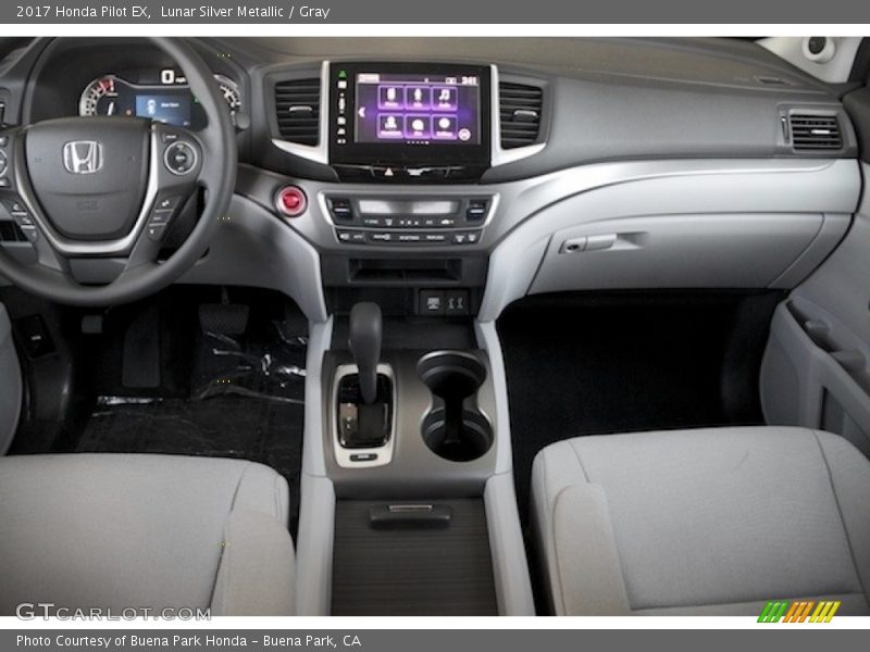 Lunar Silver Metallic / Gray 2017 Honda Pilot EX