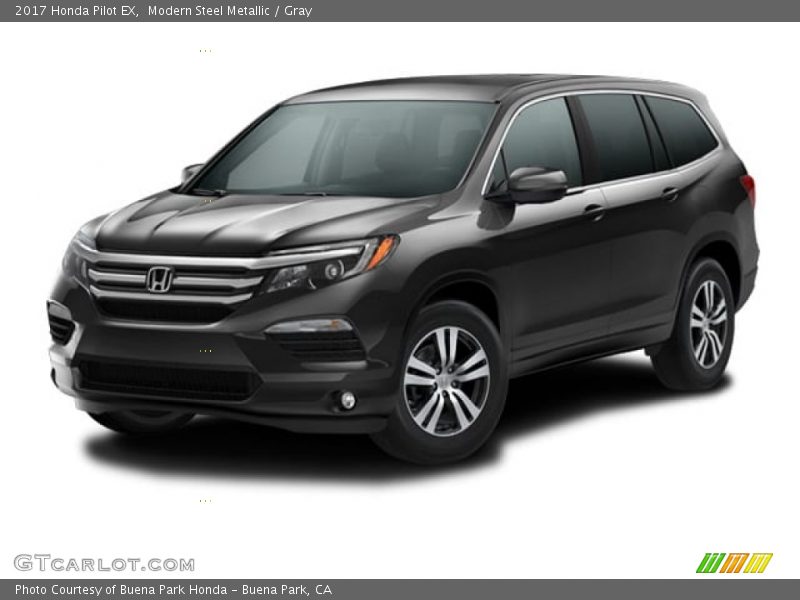 Modern Steel Metallic / Gray 2017 Honda Pilot EX