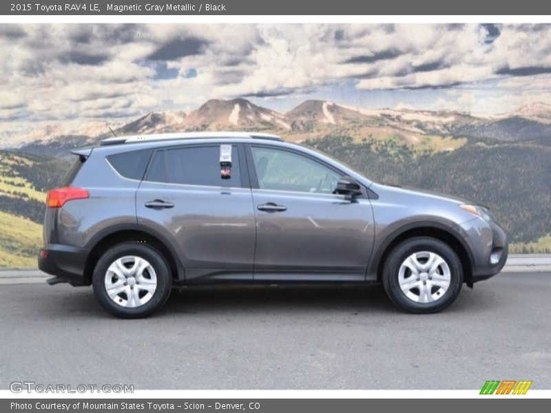 Magnetic Gray Metallic / Black 2015 Toyota RAV4 LE