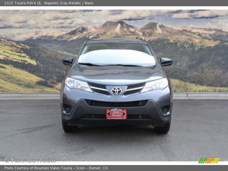 Magnetic Gray Metallic / Black 2015 Toyota RAV4 LE