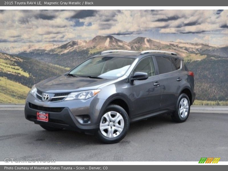 Magnetic Gray Metallic / Black 2015 Toyota RAV4 LE