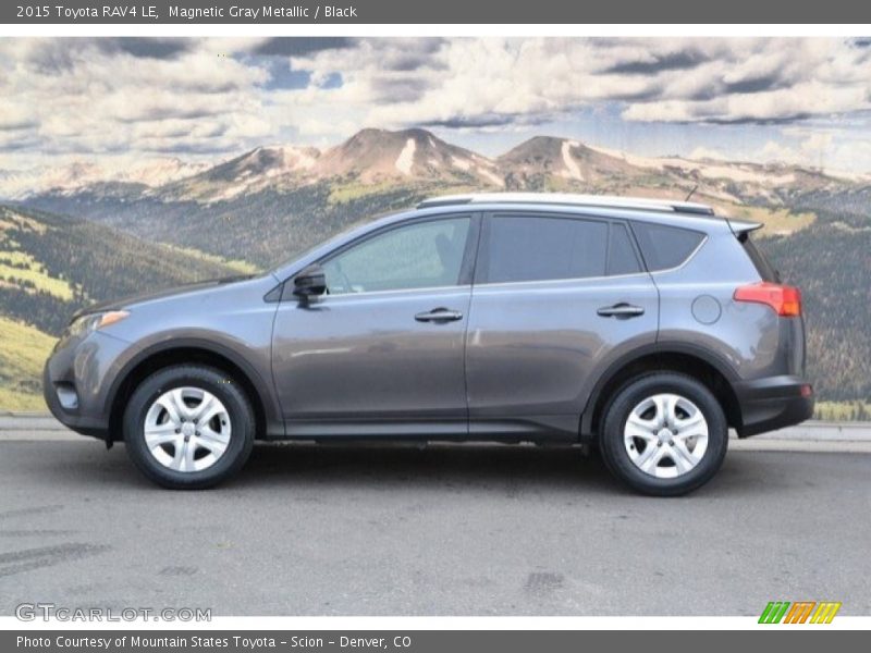 Magnetic Gray Metallic / Black 2015 Toyota RAV4 LE