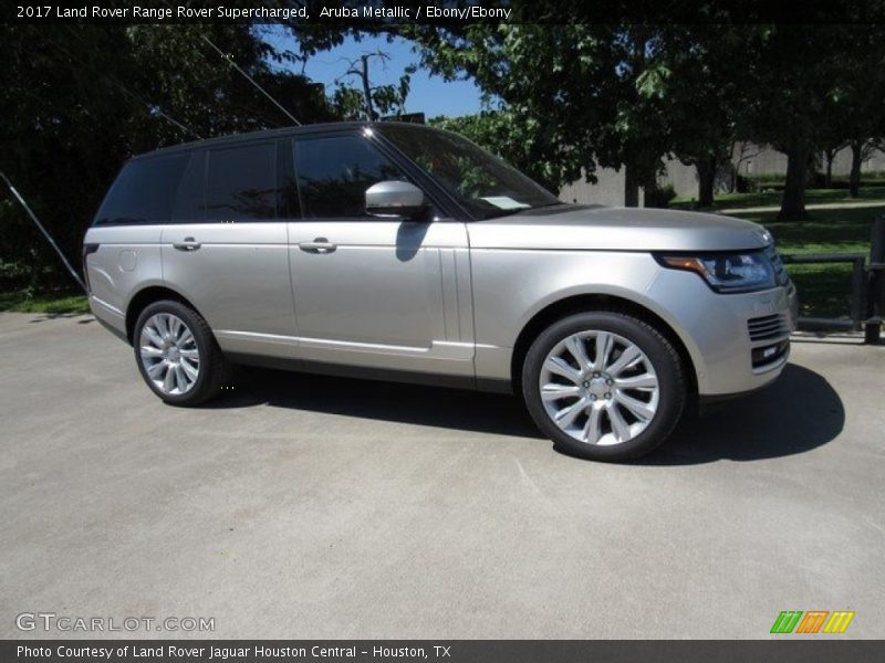 Aruba Metallic / Ebony/Ebony 2017 Land Rover Range Rover Supercharged