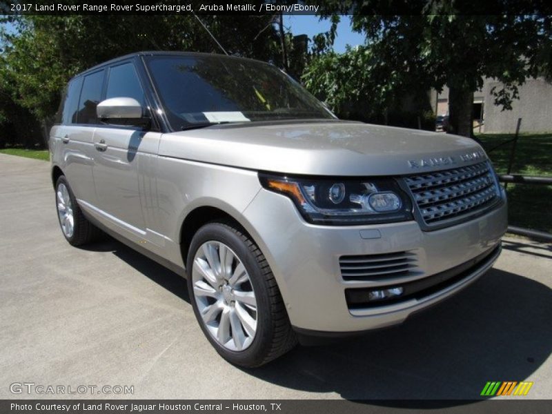 Aruba Metallic / Ebony/Ebony 2017 Land Rover Range Rover Supercharged