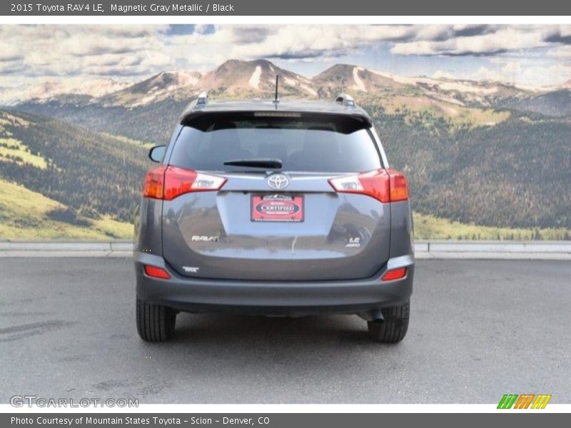 Magnetic Gray Metallic / Black 2015 Toyota RAV4 LE