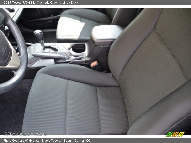 Magnetic Gray Metallic / Black 2015 Toyota RAV4 LE