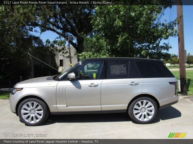 Aruba Metallic / Ebony/Ebony 2017 Land Rover Range Rover Supercharged