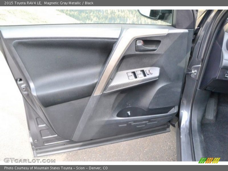 Magnetic Gray Metallic / Black 2015 Toyota RAV4 LE