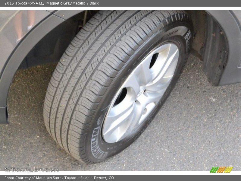 Magnetic Gray Metallic / Black 2015 Toyota RAV4 LE