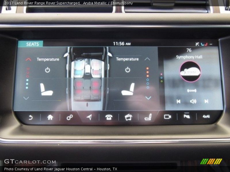 Aruba Metallic / Ebony/Ebony 2017 Land Rover Range Rover Supercharged