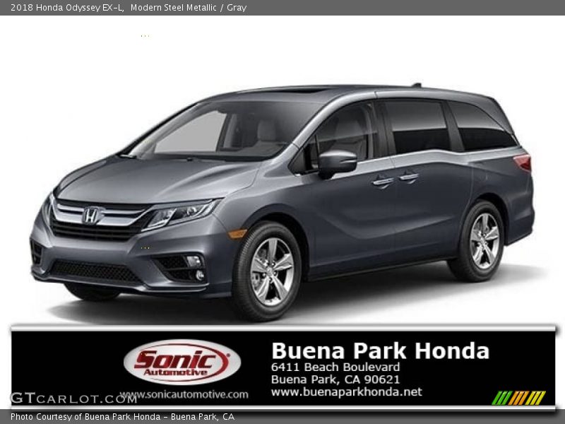 Modern Steel Metallic / Gray 2018 Honda Odyssey EX-L