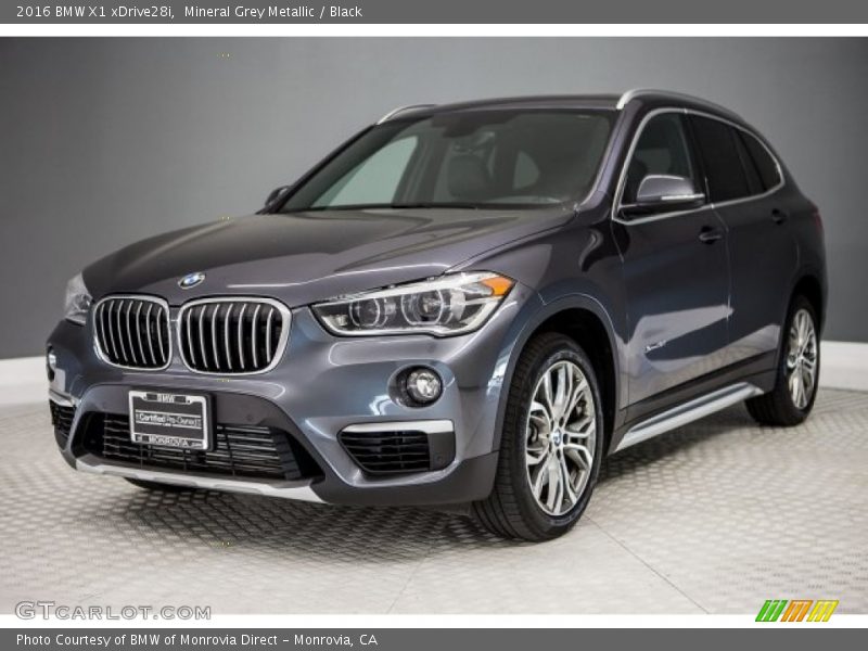 Mineral Grey Metallic / Black 2016 BMW X1 xDrive28i