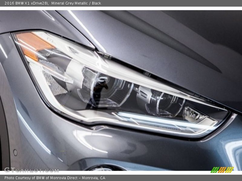 Mineral Grey Metallic / Black 2016 BMW X1 xDrive28i
