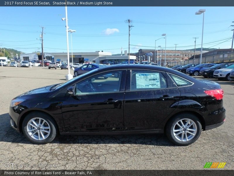 Shadow Black / Medium Light Stone 2017 Ford Focus SE Sedan