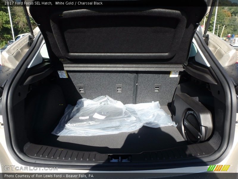 White Gold / Charcoal Black 2017 Ford Focus SEL Hatch