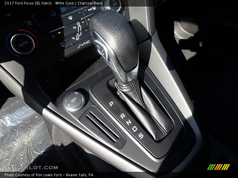 White Gold / Charcoal Black 2017 Ford Focus SEL Hatch