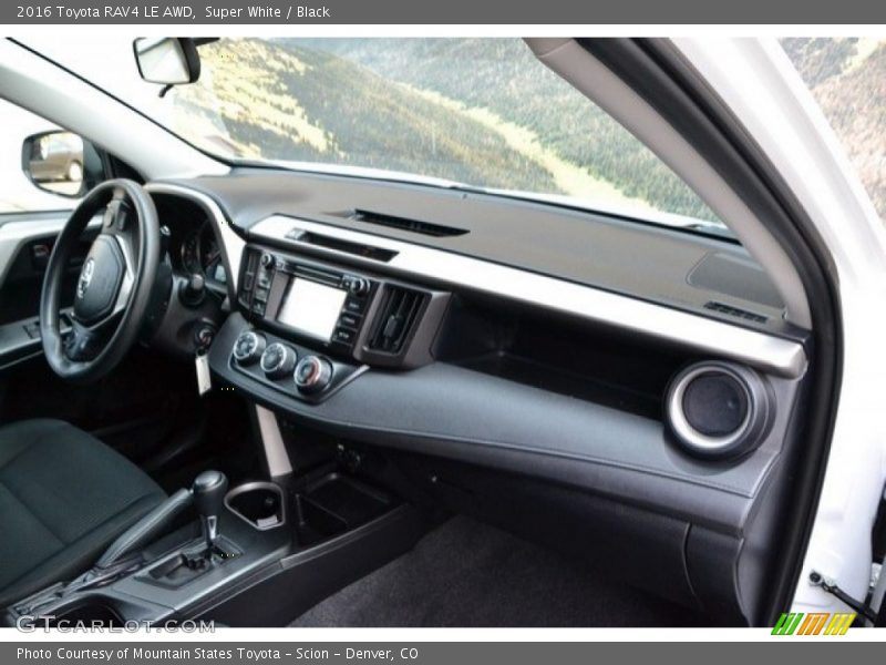 Super White / Black 2016 Toyota RAV4 LE AWD