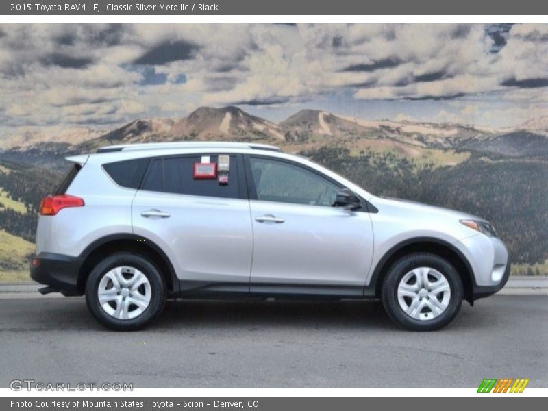 Classic Silver Metallic / Black 2015 Toyota RAV4 LE