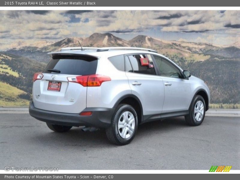 Classic Silver Metallic / Black 2015 Toyota RAV4 LE