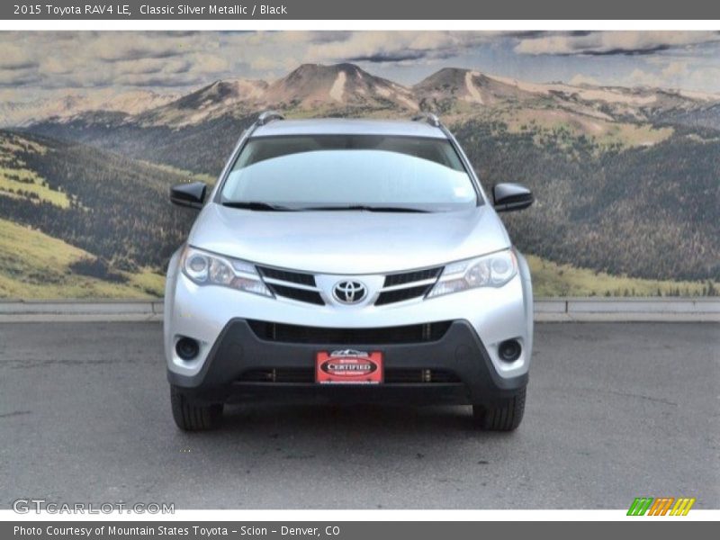 Classic Silver Metallic / Black 2015 Toyota RAV4 LE