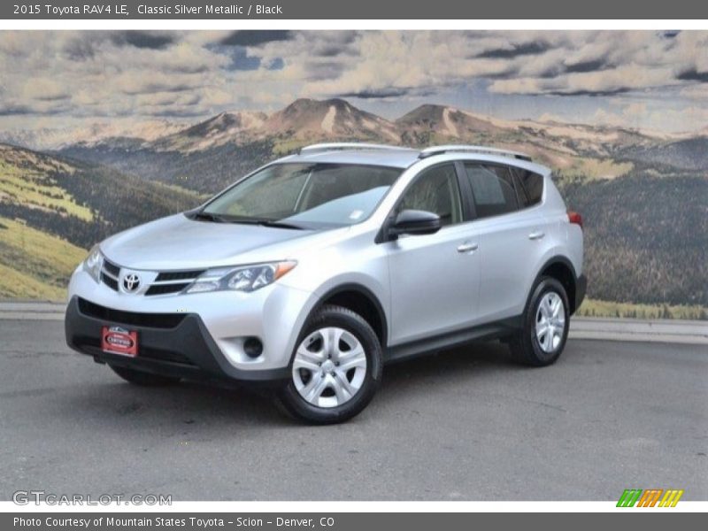 Classic Silver Metallic / Black 2015 Toyota RAV4 LE