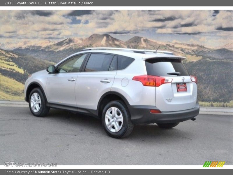 Classic Silver Metallic / Black 2015 Toyota RAV4 LE