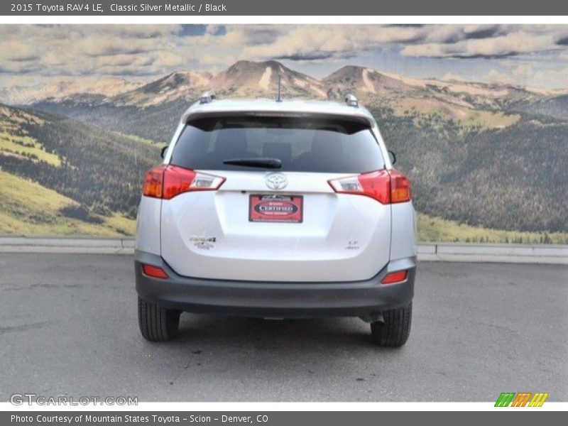 Classic Silver Metallic / Black 2015 Toyota RAV4 LE