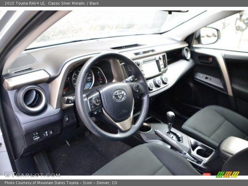 Classic Silver Metallic / Black 2015 Toyota RAV4 LE