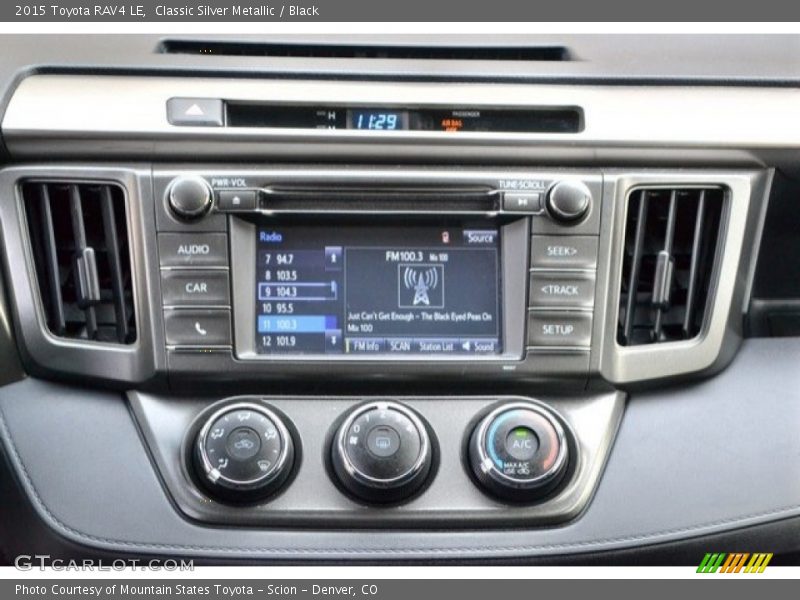 Classic Silver Metallic / Black 2015 Toyota RAV4 LE