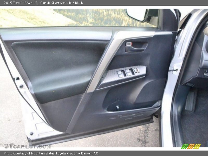 Classic Silver Metallic / Black 2015 Toyota RAV4 LE