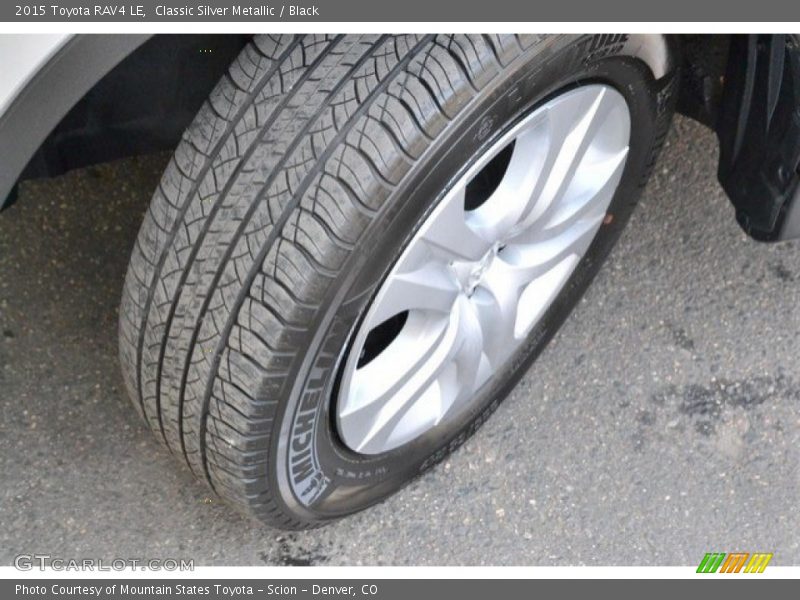 Classic Silver Metallic / Black 2015 Toyota RAV4 LE