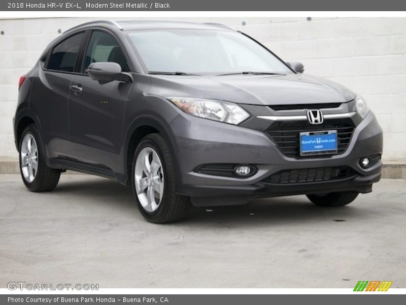 Modern Steel Metallic / Black 2018 Honda HR-V EX-L