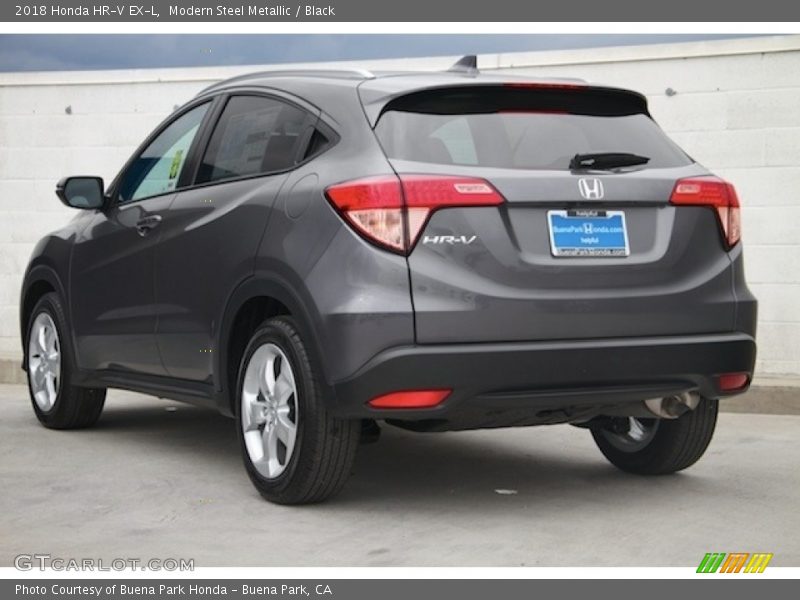 Modern Steel Metallic / Black 2018 Honda HR-V EX-L