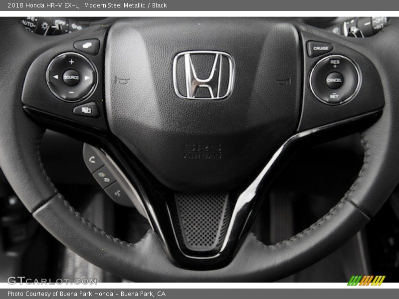 Modern Steel Metallic / Black 2018 Honda HR-V EX-L