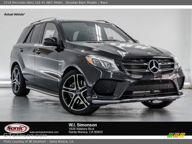 Obsidian Black Metallic / Black 2018 Mercedes-Benz GLE 43 AMG 4Matic