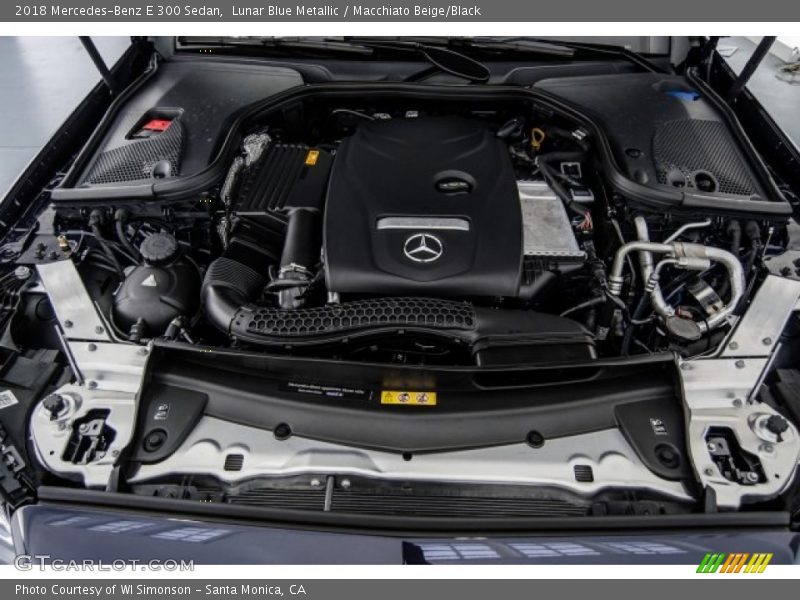 Lunar Blue Metallic / Macchiato Beige/Black 2018 Mercedes-Benz E 300 Sedan