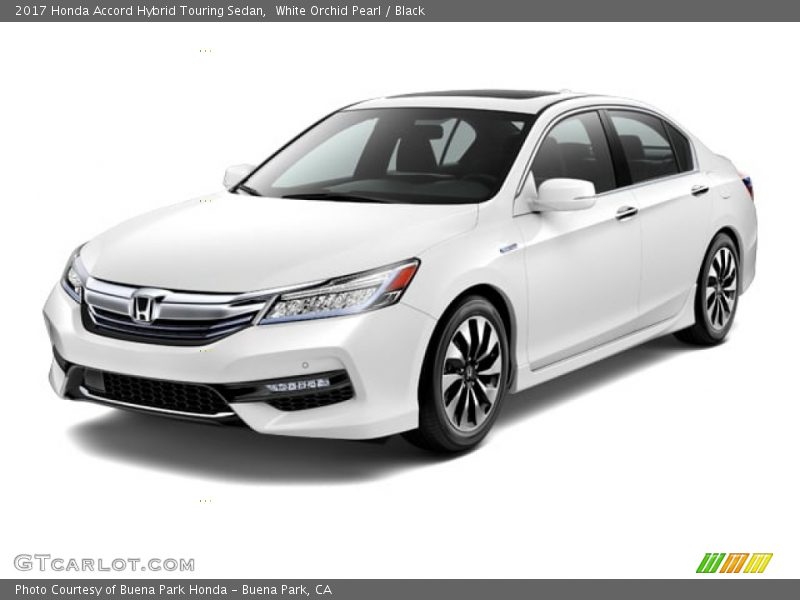 White Orchid Pearl / Black 2017 Honda Accord Hybrid Touring Sedan