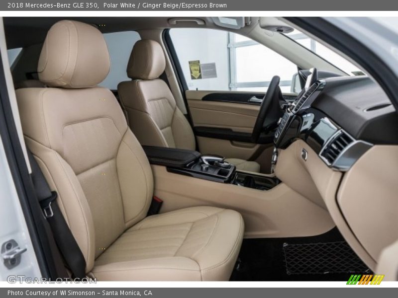 Polar White / Ginger Beige/Espresso Brown 2018 Mercedes-Benz GLE 350