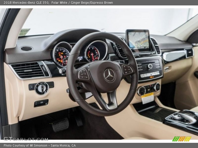 Polar White / Ginger Beige/Espresso Brown 2018 Mercedes-Benz GLE 350