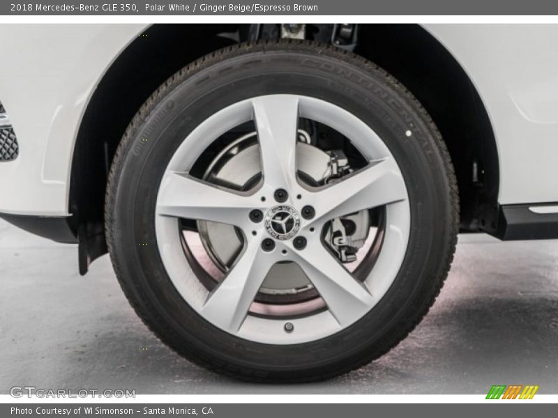 Polar White / Ginger Beige/Espresso Brown 2018 Mercedes-Benz GLE 350