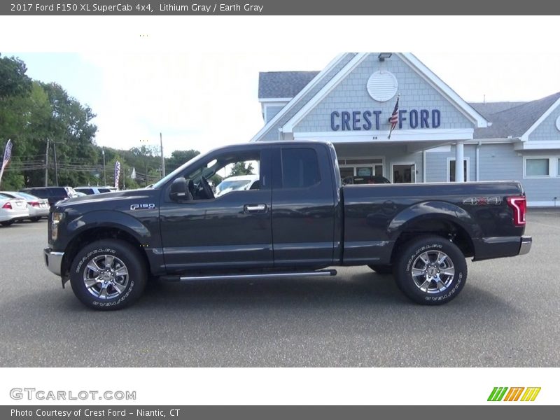 Lithium Gray / Earth Gray 2017 Ford F150 XL SuperCab 4x4