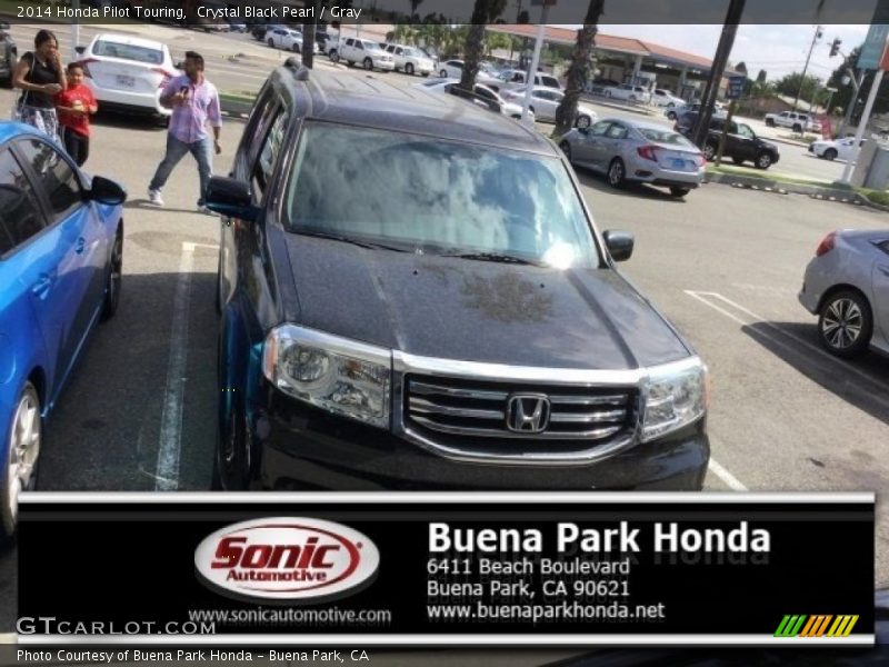Crystal Black Pearl / Gray 2014 Honda Pilot Touring