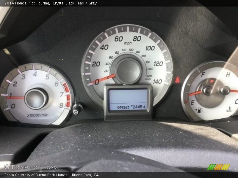 Crystal Black Pearl / Gray 2014 Honda Pilot Touring