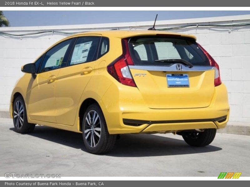 Helios Yellow Pearl / Black 2018 Honda Fit EX-L